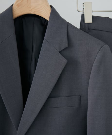 《BOYSHE Basic Suit》シングルブレスト＆スリムスラックス【セットアップ】グレー