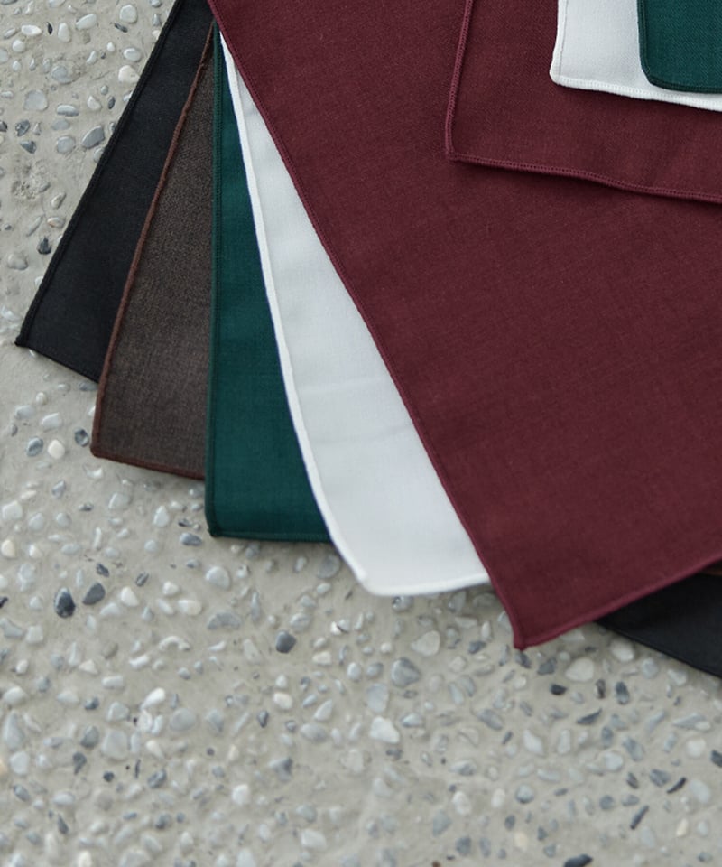 無地シンプルポケットチーフ【5 color】 | BOYSHE