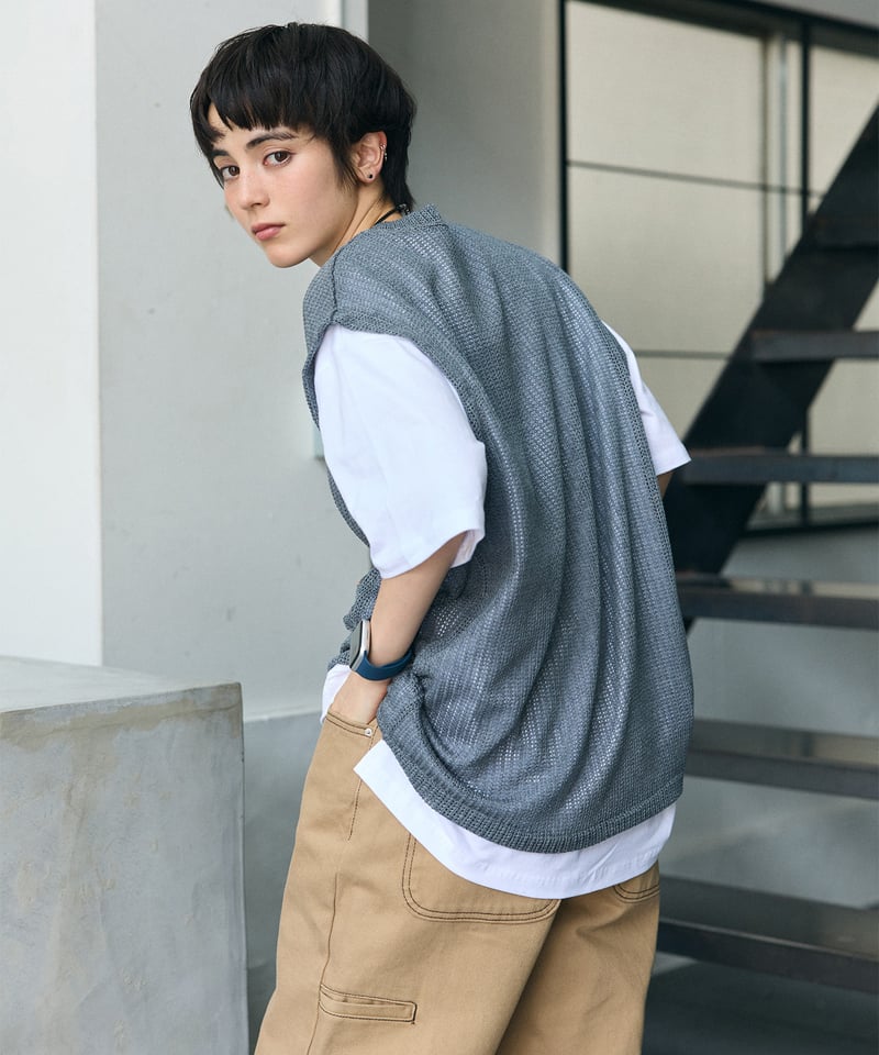 グラフィック ニットベスト【2 color】 | BOYSHE グラフィック ニットベスト【2 color】 | BOYSHE