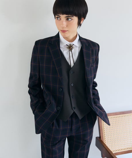 《BOYSHE original》ノーカラーベスト【2 color】【3 size】