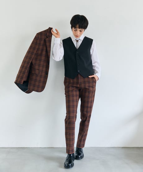 《BOYSHE original》ノーカラーベスト【2 color】【3 size】