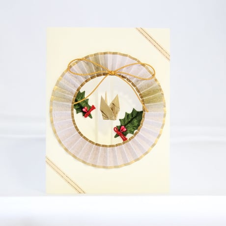 クリスマスカード　丸輪　（クリスマス印字なし）