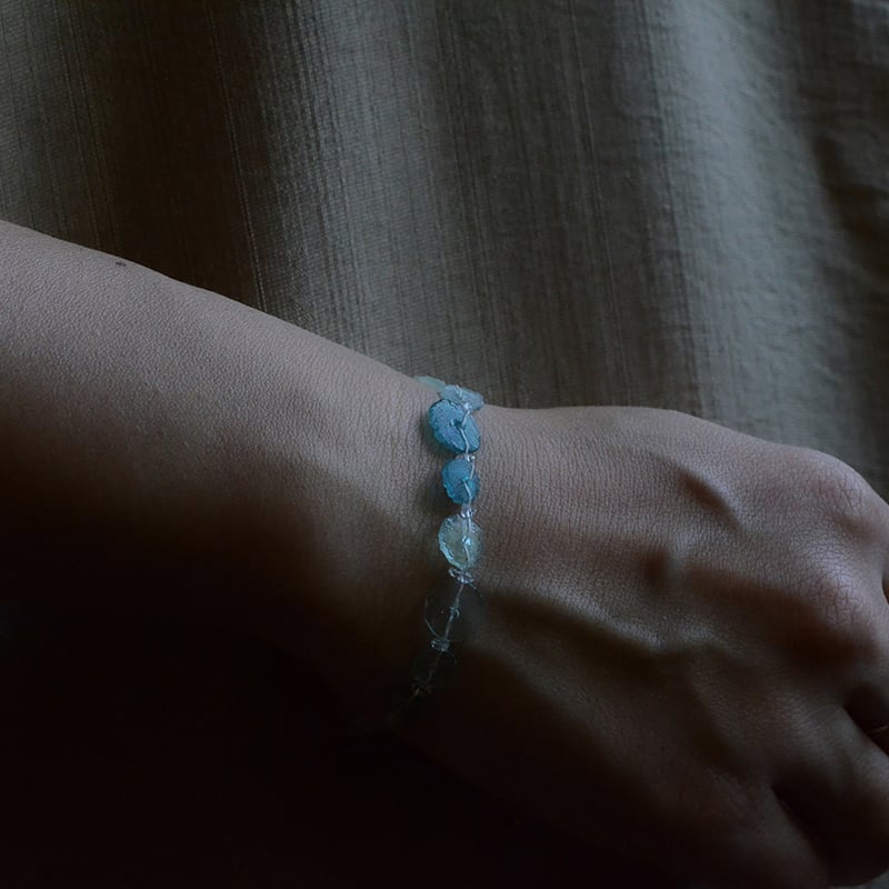 14kgfローマングラスブレスレット ローマンガラス ブレスレット1