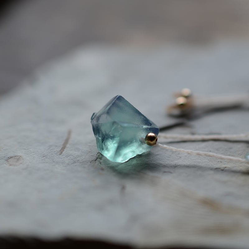 Diana Maria Mine Fluorite/蛍石/一粒の鉱物ネックレス | あいのて