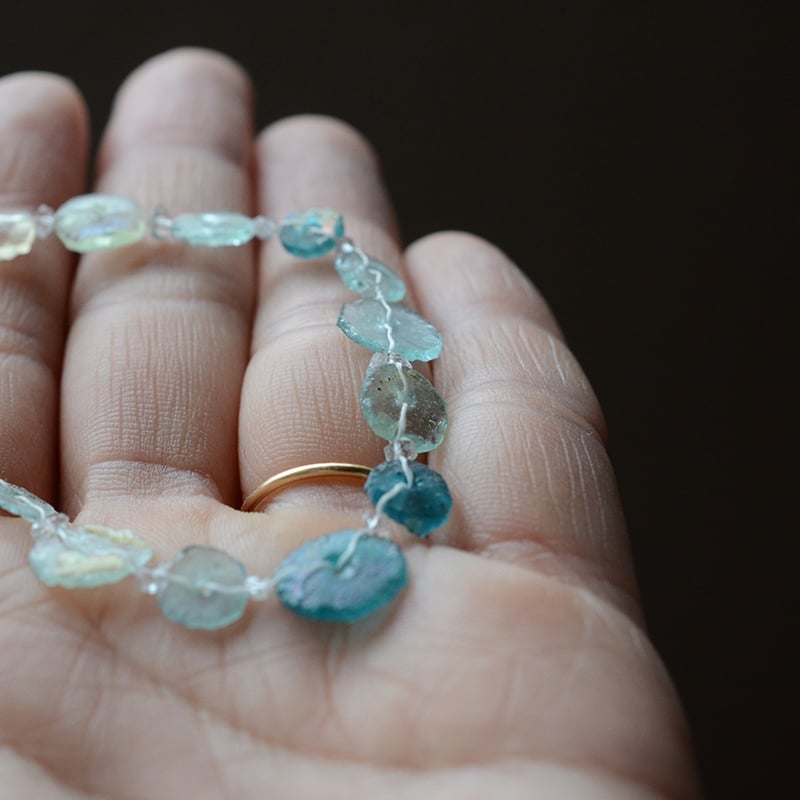 14kgfローマングラスブレスレット ローマンガラス ブレスレット1 | あいのて