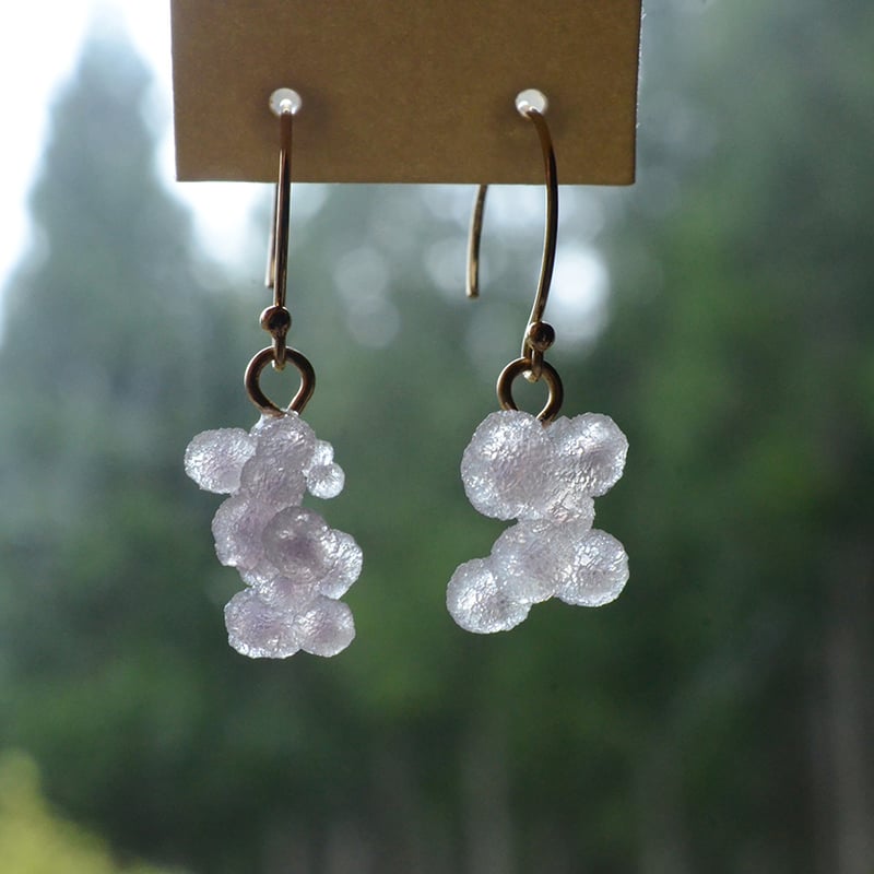 Grape agate/葡萄状瑪瑙 耳飾り | あいのて