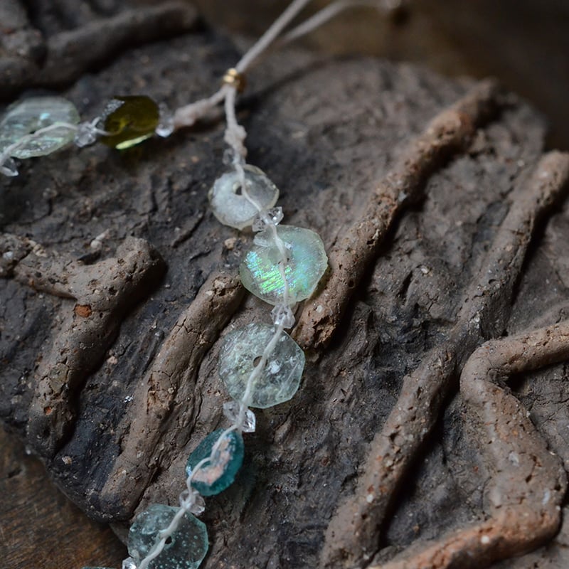 14kgfローマングラスブレスレット ローマンガラス ブレスレット1 | あいのて