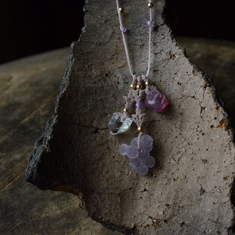 Grape agate/葡萄状瑪瑙（グレープアゲート） 首飾り | あいのて