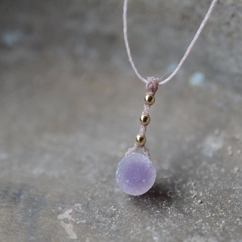 Grape agate/葡萄状瑪瑙/鉱物ネックレス | あいのて