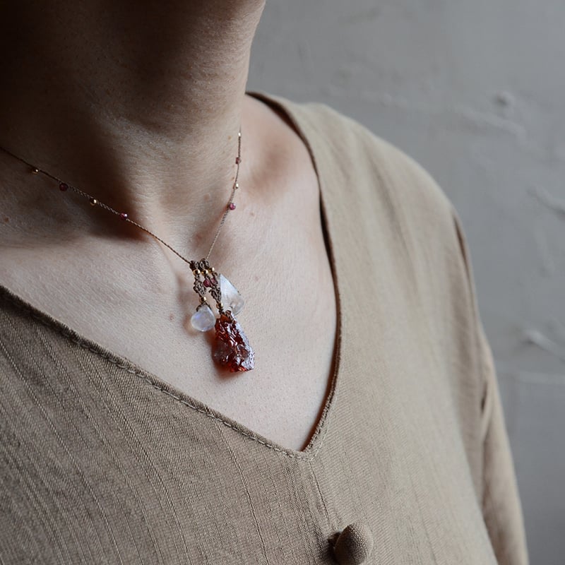 柘榴 Garnet/柘榴石 首飾り | あいのて