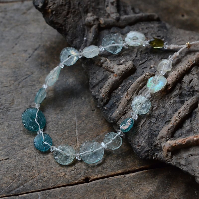 14kgfローマングラスブレスレット ローマンガラス ブレスレット1 | あいのて