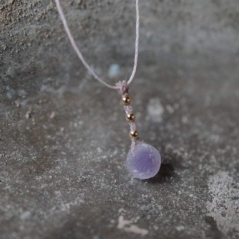 Grape agate/葡萄状瑪瑙/鉱物ネックレス | あいのて