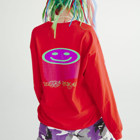超普通ロンTee / レッド