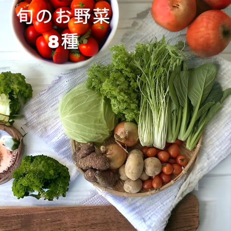 旬のお野菜セット8種類入り（定期便）