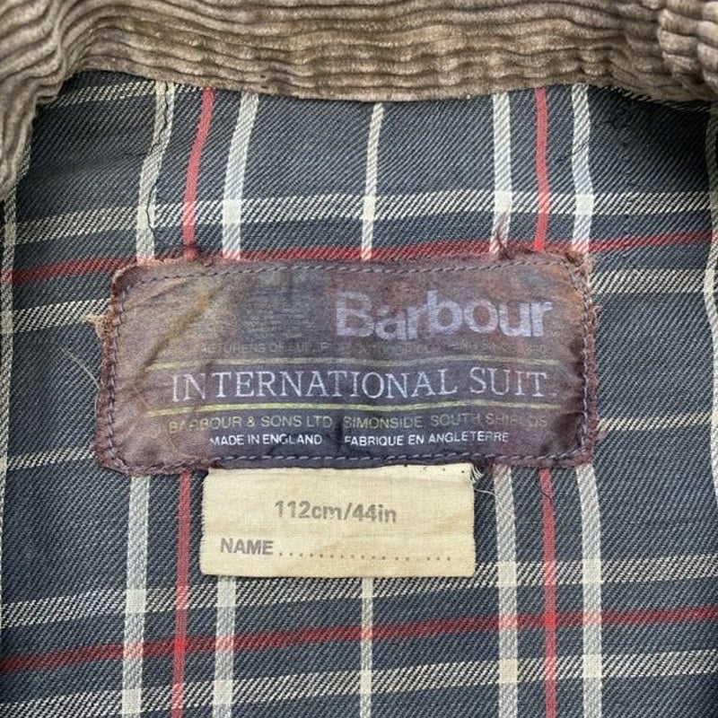 Barbour international suit 44in 2ワラント | kiru kibun