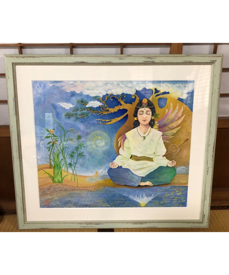 宮下美枝画「日の御子 Hi no Miko」高品質複製ジクレー 小サイズ