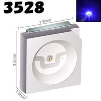 ３５２８　LEDチップ　１０個　白/青/黄
