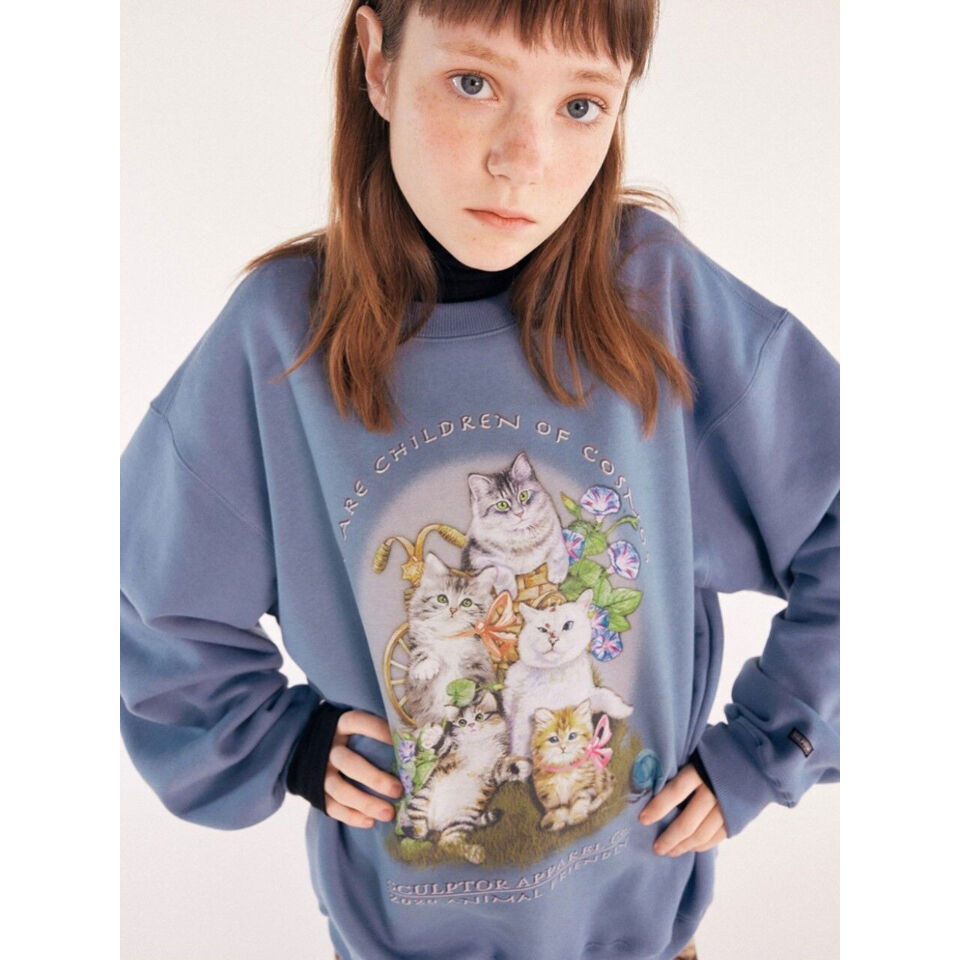 UNISEX Kitten Friends Sweatshirt | bibiko-rea