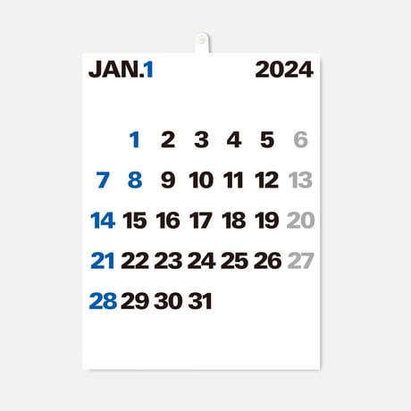 2024 デザインカレンダー  壁掛け WHM-01