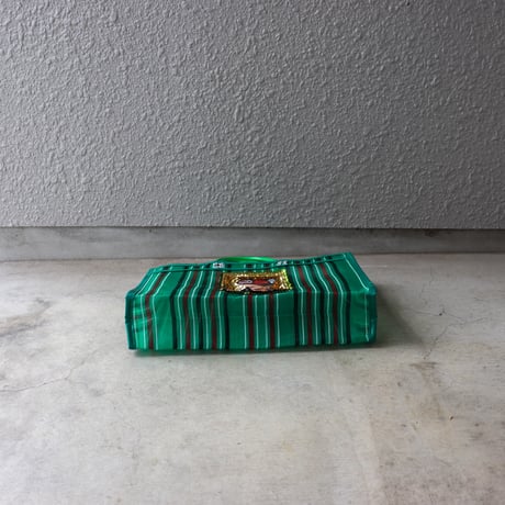【メッシュ】  スパンコール刺繍ワッペン付 マーケットトート S