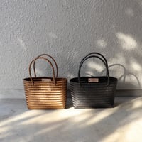 【合成パルマ】  ボックスミニトート