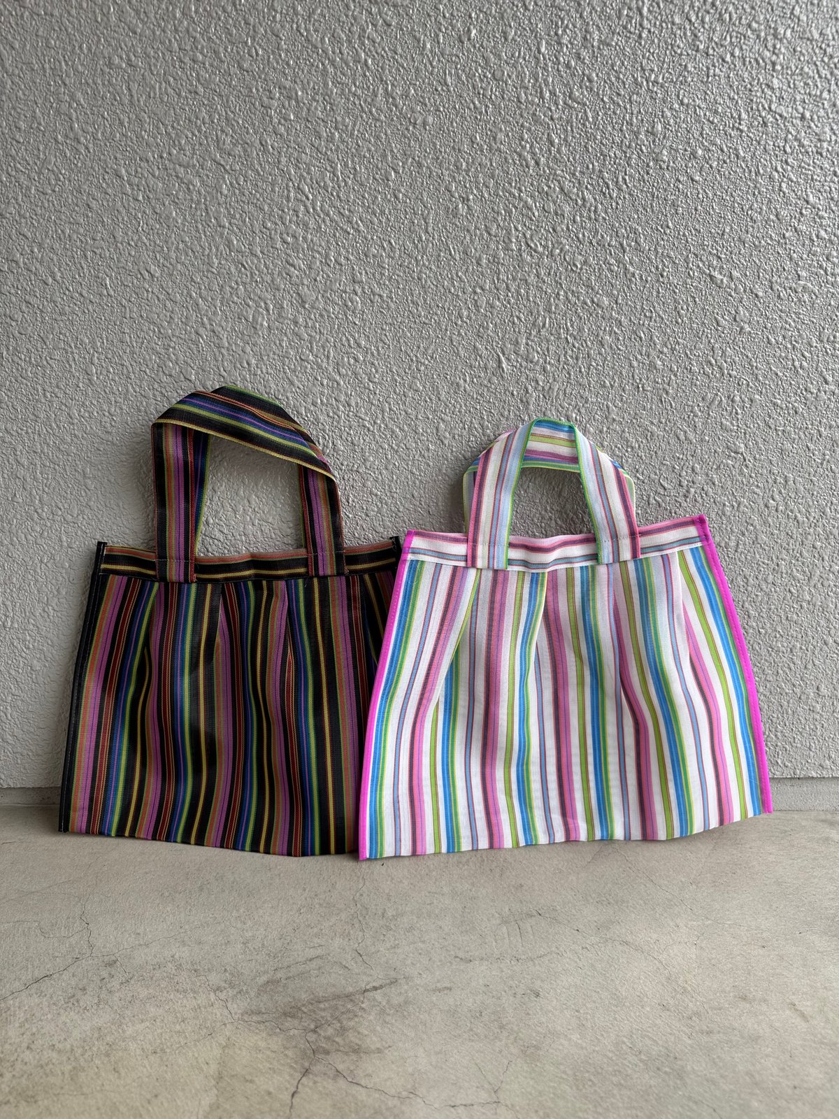 メッシュ】 ブリーツトート 小 ブラック・ホワイト系 | Diminutivo