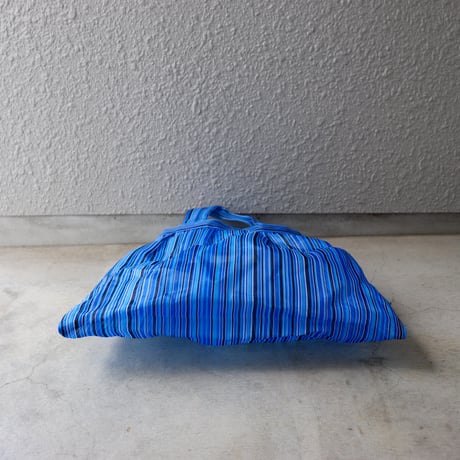 【メッシュ】 プリーツトート S マルチカラー ブルー系 COMB.2