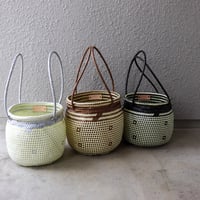 【合成パルマ】  バイカラーポットトート