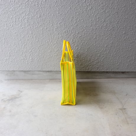【メッシュ】  スパンコール刺繍ワッペン付 マーケットトート S