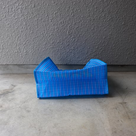 【メッシュ】  スパンコール刺繍ワッペン付 マーケットトート M