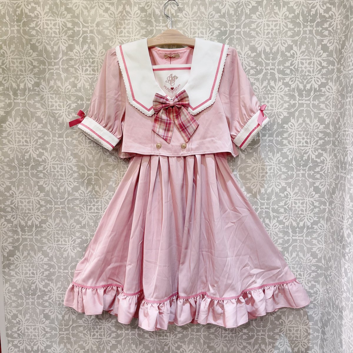 Amavel】Fancy Heart セットアップセーラーワンピース/124170423 |