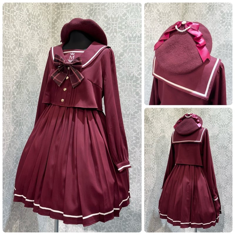 Amavel】Academic Emblem セットアップセーラーワンピース/1241710 