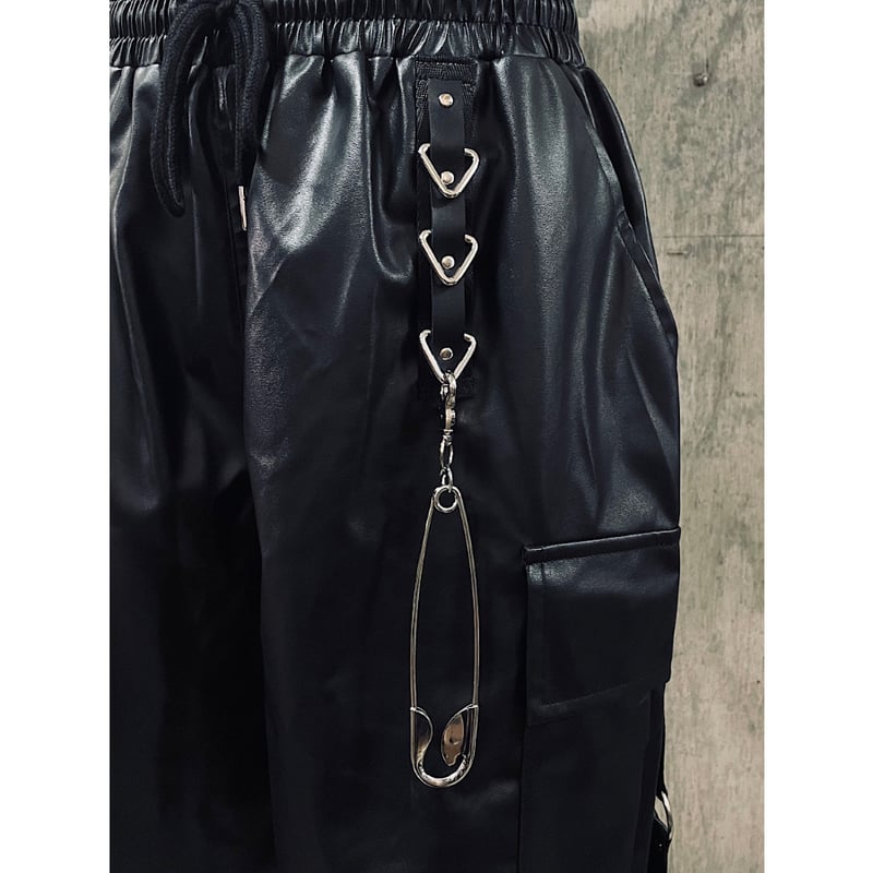 フェイクハンさん専用 HELL CAT PUNKS】フェイクレザーショートパンツ（HCP-PT-0027