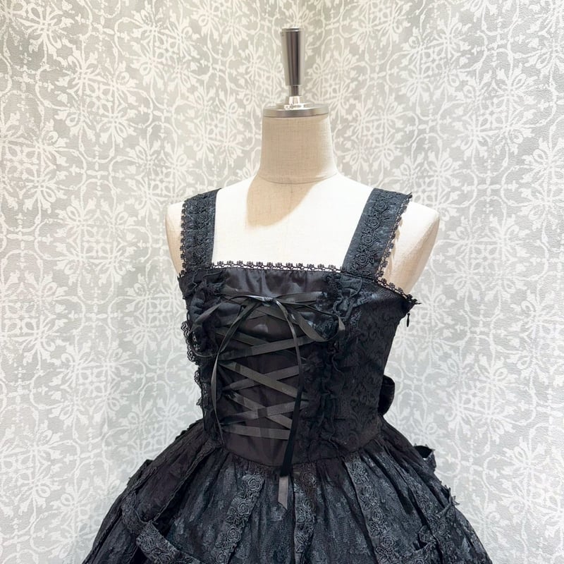 h.NAOTO】Rose Bird Cage Dress/CNF34-0067 BK/M |