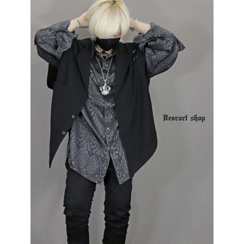 ディオラート　切替・キョンシースリーブブルゾン【中華柄】 Amazon | [ディオラート] 切替え・キョンシースリーブ・ブルゾン