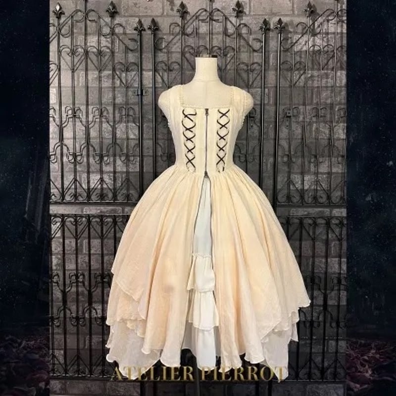 ATELIER-PIERROT】 Decay Gauze JumperSkirt/TOP30 ATELIER-PIERROT】 Decay Gauze JumperSkirt/TOP30