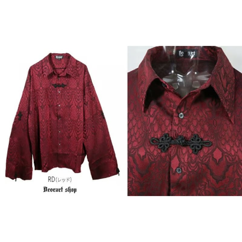 Deorart】【GOTH CHINA】キョンシースリーブ・中華 ギャング シャツ