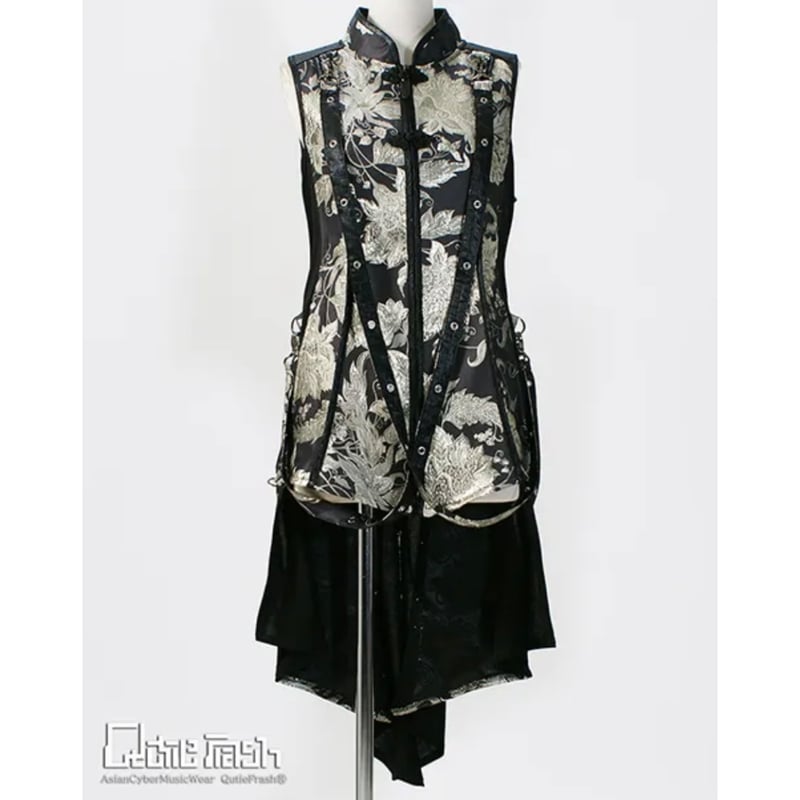 Qutie Frash】後ろロングチャイナベスト（9918-BT） | KIST ONLIN