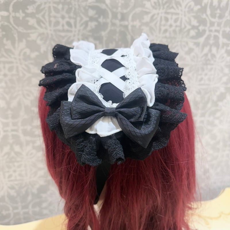 ATELIER-PIERROT】 Lace-up Frill Headdress /THD