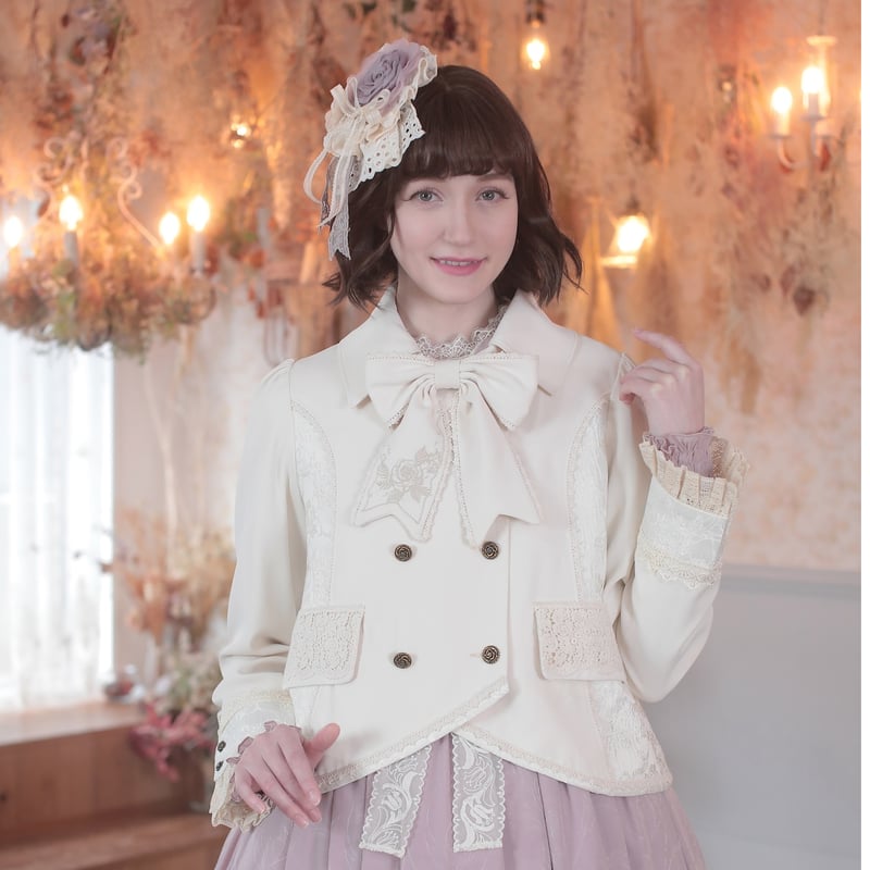 星箱Works】小夜啼鳥と薔薇 リボンローズクリップ/A24F01587【お