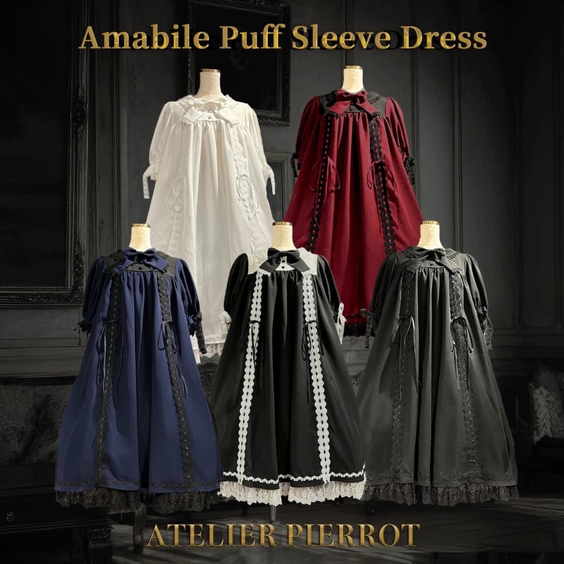 ATELIER PIERROT】 Amabile Puff Sleeve Dress/TOP