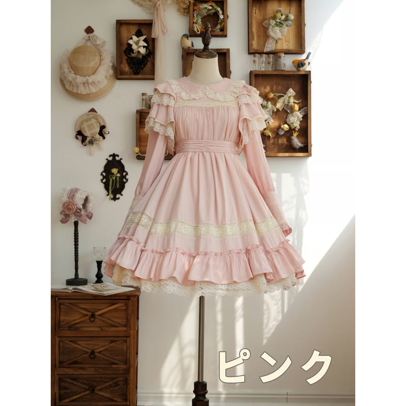 星箱Works】リリアンヌ姉妹 パステルカラーワンピース(ショート丈