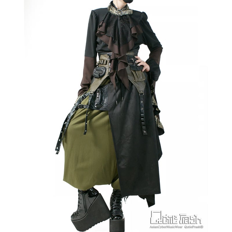【美品】QutieFrashラップ付きサルエルパンツ Qutie Frash】 ラップ付きサルエルパンツ（9968-PT） | KIST ONLI