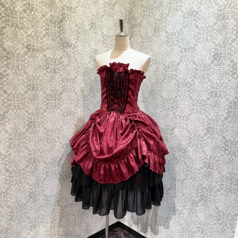 ATELIERPIERROT コルセット ATELIER-PIERROT】Bustle Corset Dress Rose Jacqu