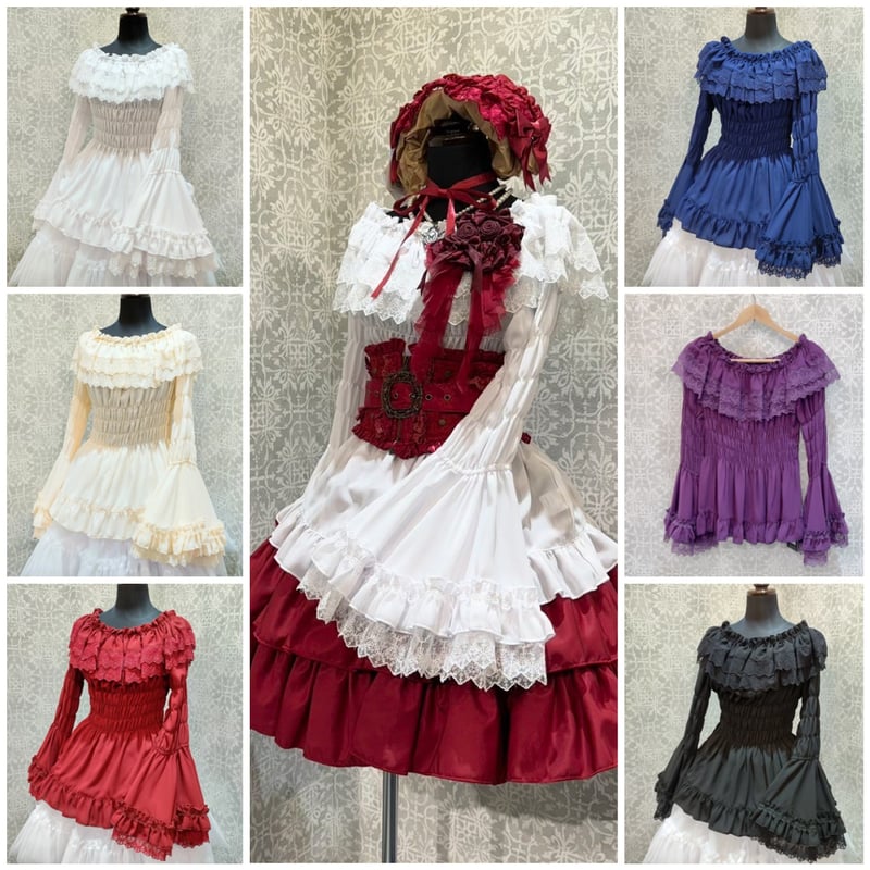 ATELIER Pierrot 姫袖シャーリングトップス ATELIER Pierrot 姫袖シャーリングトップス ATELIER-PIERROT】Shirring