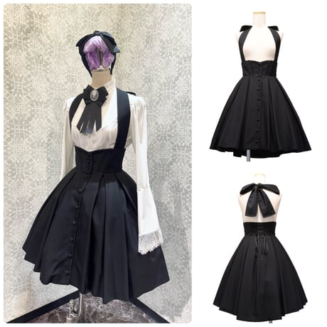 【完売品】Sheglit　シェグリット　ハイウエストタックスカート　コルセット Sheglit／ハイウエストタックスカート（ブラック） | chou chou ange on