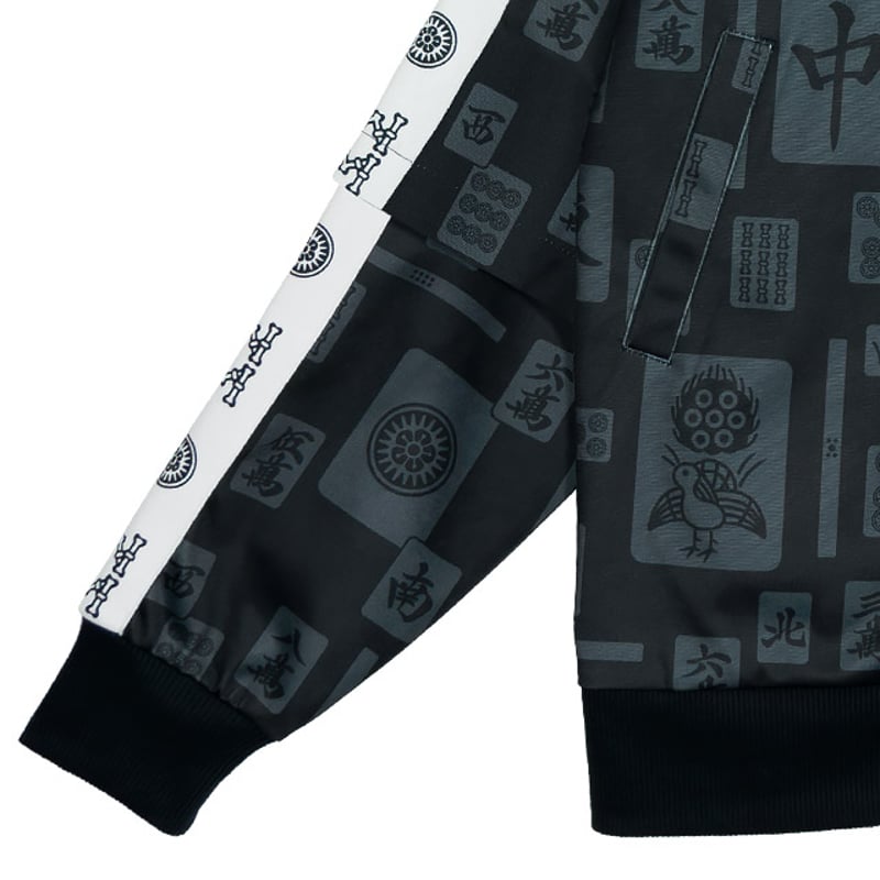 LISTEN FLAVOR/麻雀ジャージ半袖ハーフパンツセット/黒F 2513521c_1