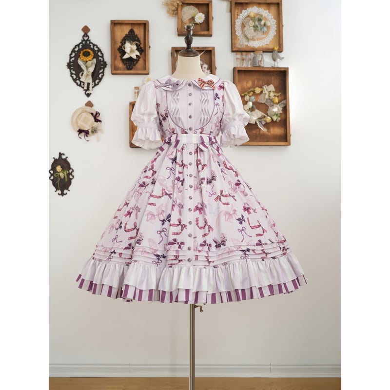 星箱Works】ポッピングリボン パフワンピース/A25A01640【お取り寄せ