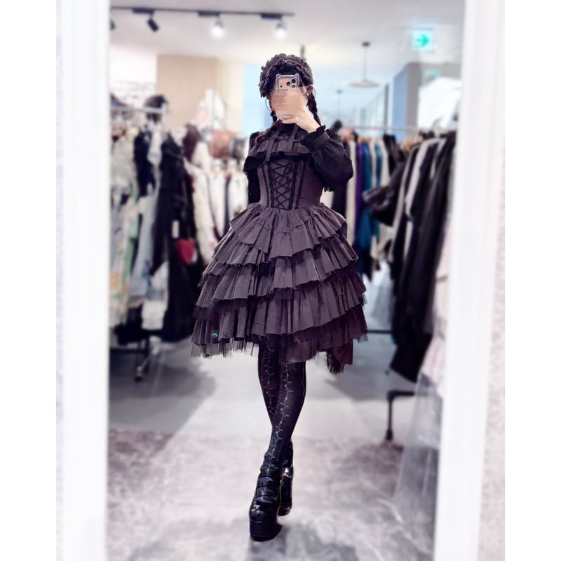 ATELIER-PIERROT】onette Gauze Jumperskirt/VOP-2