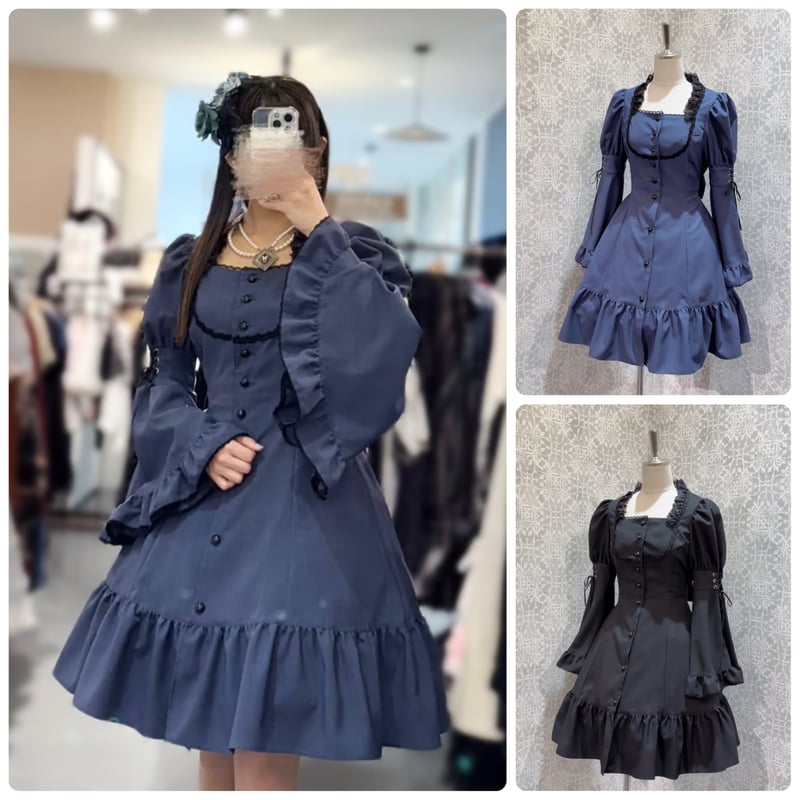 MIHO MATSUDA 值下げ可 ブラックのフード付きワンピースです MIHO MATSUDA 值下げ可 ブラックのフード付きワンピースです MIHO